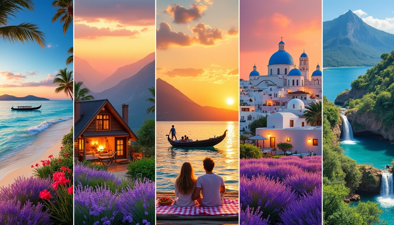 découvrez 6 idées de destinations romantiques et originales pour partir en amoureux. inspirez-vous de nos suggestions pour une escapade inoubliable à deux, en france ou à l’étranger !